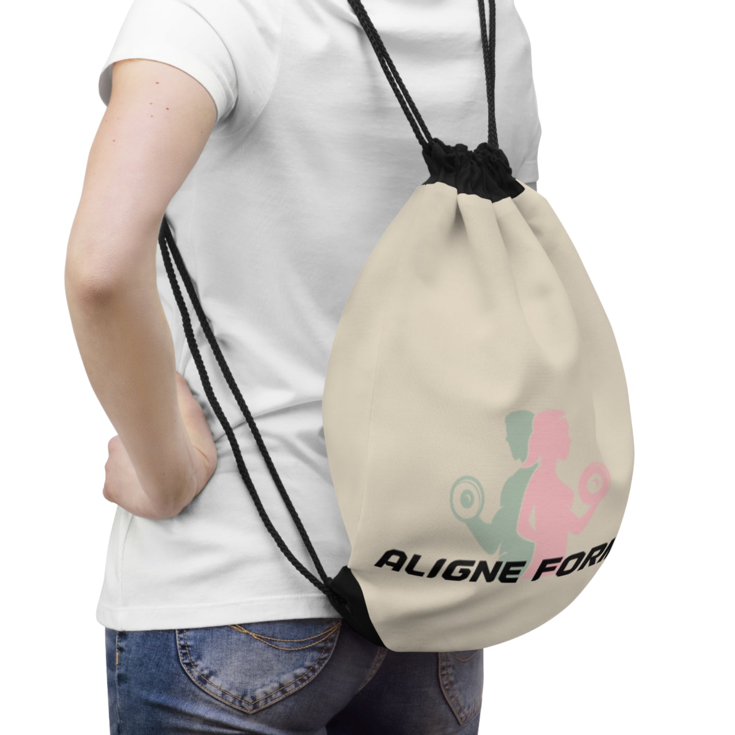 Fitness Drawstring Bag - Aligne Forme Design for Active Lifestyles